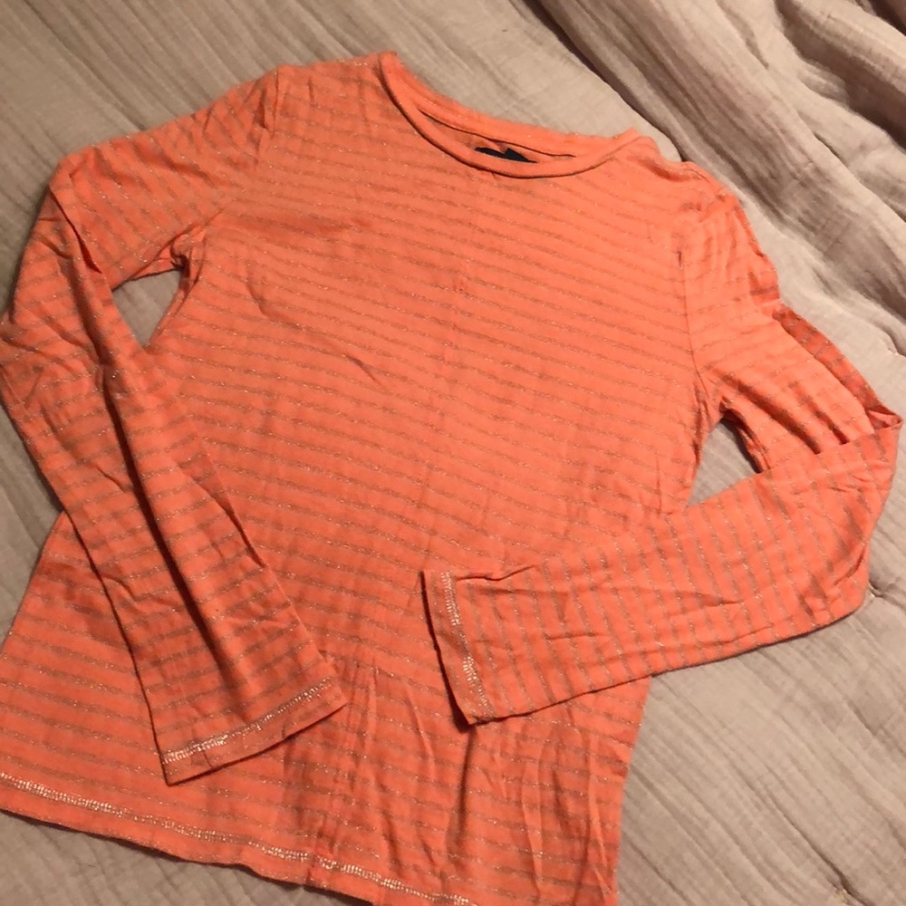 Gap Kids Peach Striped Shirt - Size XL (12)